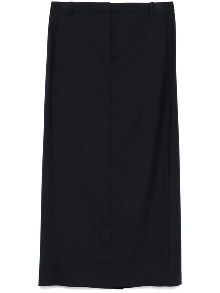  Theory Falda Midi Con Cierre Oculto - Azul 