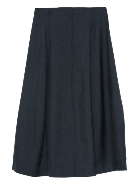  Theory Falda Midi Plisado - Azul 