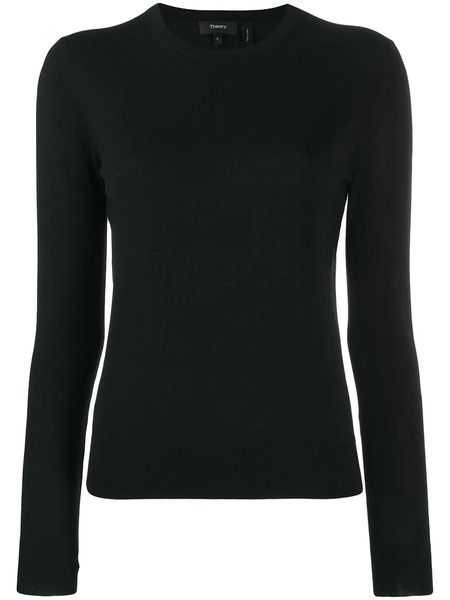  Theory Jersey Con Cuello Redondo - Negro 