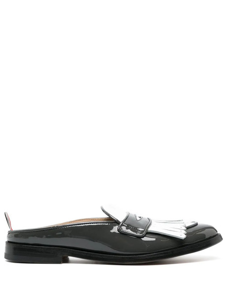  Thom Browne Abrigo Con Botones A Paneles - Negro 