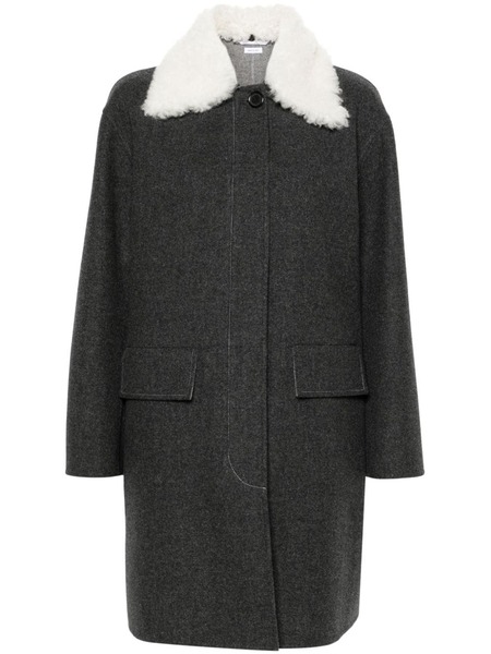  Thom Browne Abrigo Con Cuello Bal - Gris 