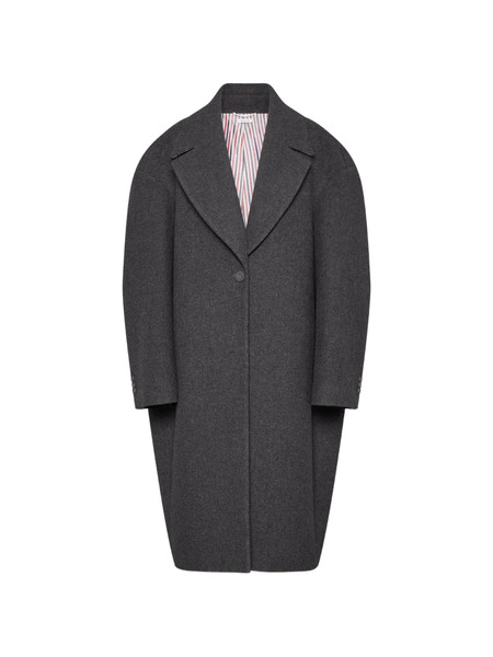  Thom Browne Abrigo Melton - Gris 