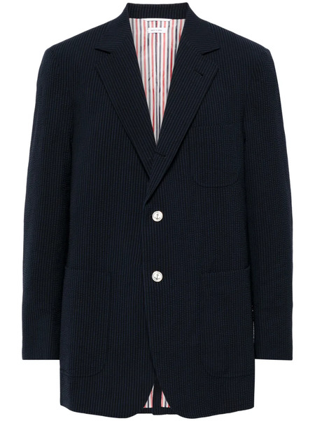  Thom Browne Blazer A Rayas - Azul 