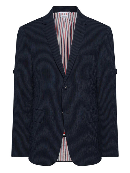 Thom Browne Blazer A Rayas - Azul 