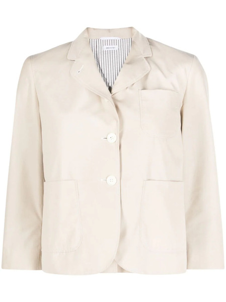  Thom Browne Blazer Con Cuello Redondo - Neutro 
