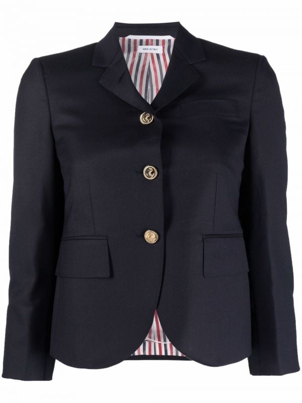  Thom Browne Blazer Corto Con Botones - Azul 