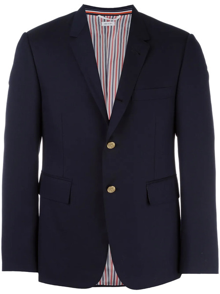  Thom Browne Blazer De Dos Botones - Azul 