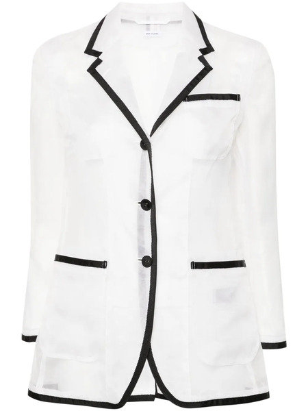  Thom Browne Blazer Semitranslúcido - Neutro 