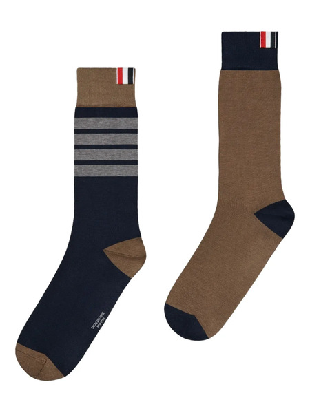  Thom Browne Calcetines A Rayas - Azul 