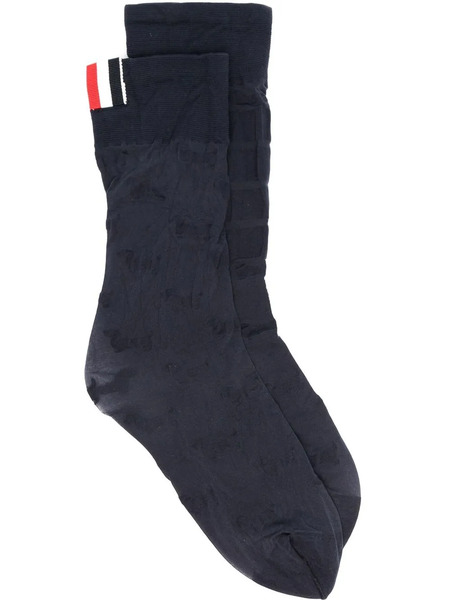  Thom Browne Calcetines Con Rayas Rwb - Azul 