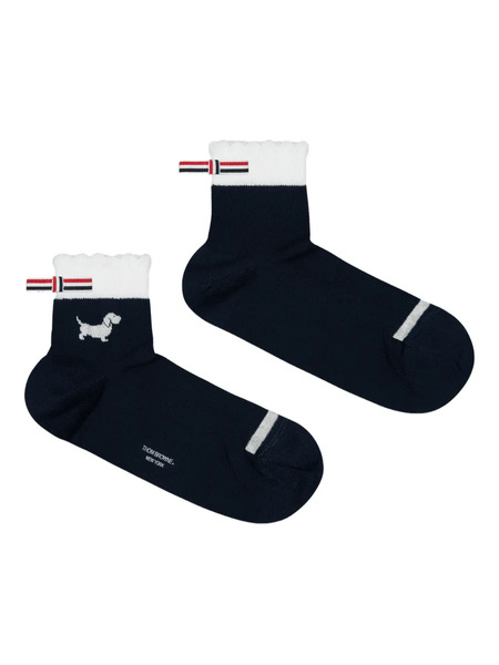  Thom Browne Calcetines Hector En Intarsia - Azul 