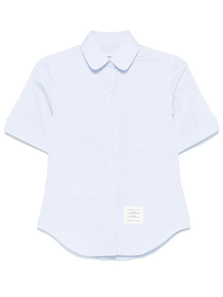  Thom Browne Camisa A Rayas - Azul 