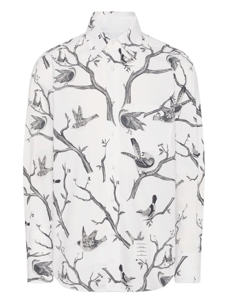  Thom Browne Camisa Con Estampado Bird - Blanco 
