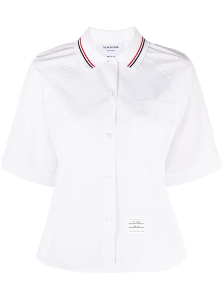  Thom Browne Camisa Con Pliegues - Blanco 