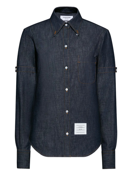  Thom Browne Camisa Vaquera Armband - Azul 