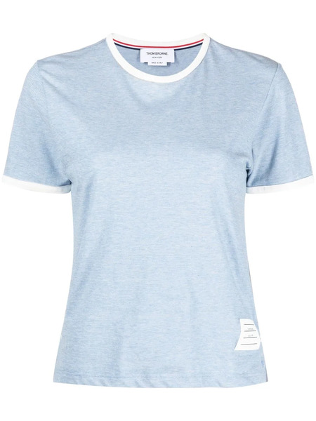  Thom Browne Camiseta Con Ribete En Contraste - Azul 