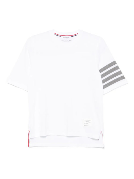  Thom Browne Camiseta De Algodón - Blanco 