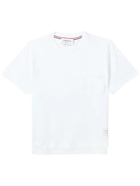 Thom Browne Camiseta Estilo Boxy - Blanco 