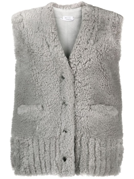  Thom Browne Chaleco Con Cuello En V - Gris 