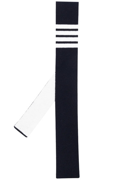  Thom Browne Corbata Con Motivo 4-bar - Azul 
