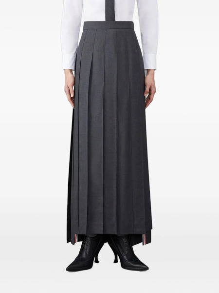  Thom Browne Falda Larga Plisada - Gris 