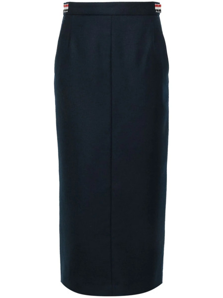  Thom Browne Falda Midi Con Cintura Alta - Azul 