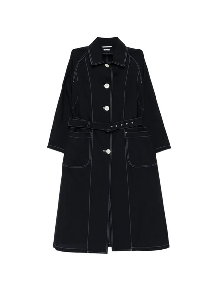  Thom Browne Gabardina Con Bolsillo De Parche - Azul 