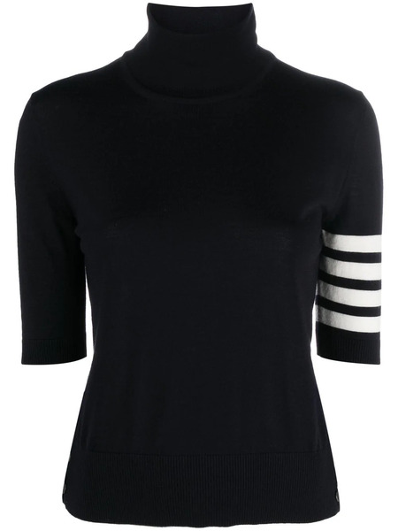 Thom Browne Jersey Con Cuello Alto - Azul 