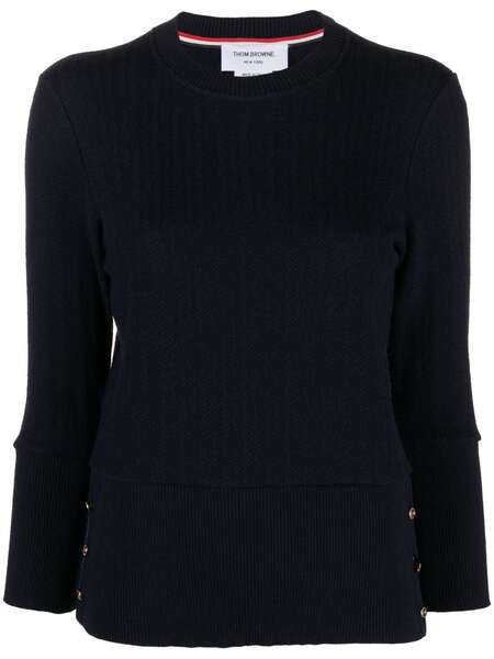  Thom Browne Jersey De Punto Chevron - Azul 