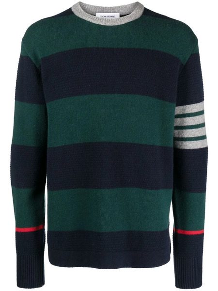  Thom Browne Jersey Rugby Jacquard - Verde 