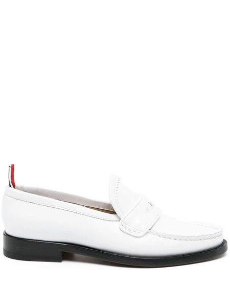  Thom Browne Mocasines Pleated Varsity - Blanco 