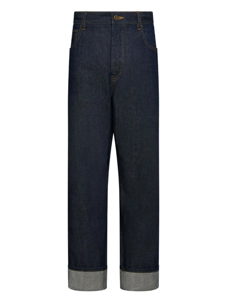  Thom Browne Pantalones Con Tira Trasera - Azul 