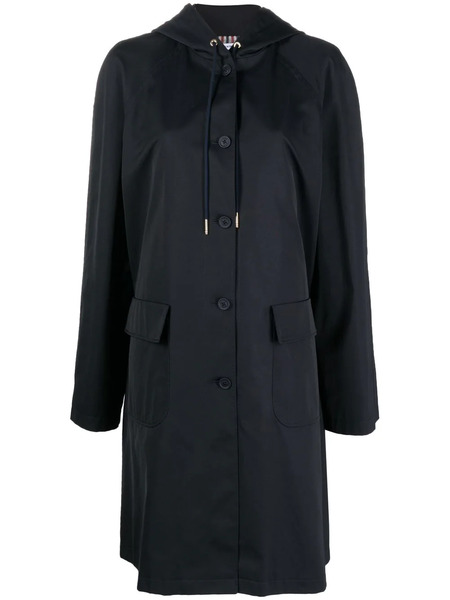  Thom Browne Parka Con Botones Y Capucha - Azul 