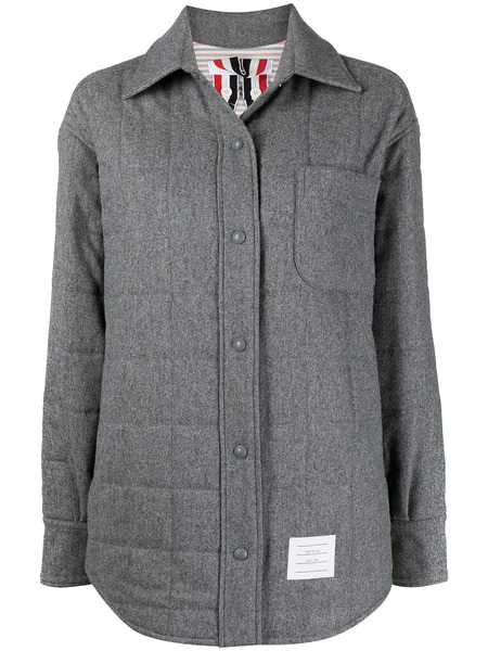  Thom Browne Sobrecamisa Acolchada Oversize - Gris 