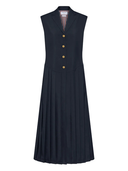  Thom Browne Vestido Sin Mangas - Azul 