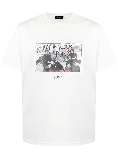  Throwback. Camiseta Con Estampado Fishing - Blanco 