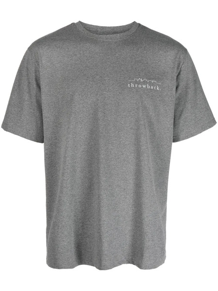  Throwback. Camiseta Con Logo Estampado - Gris 