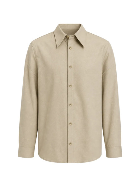  Tibi Camisa De Sarga - Marrón 