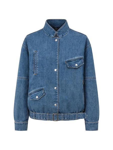  Tibi Chaqueta Bómber Vaquera Moto - Azul 