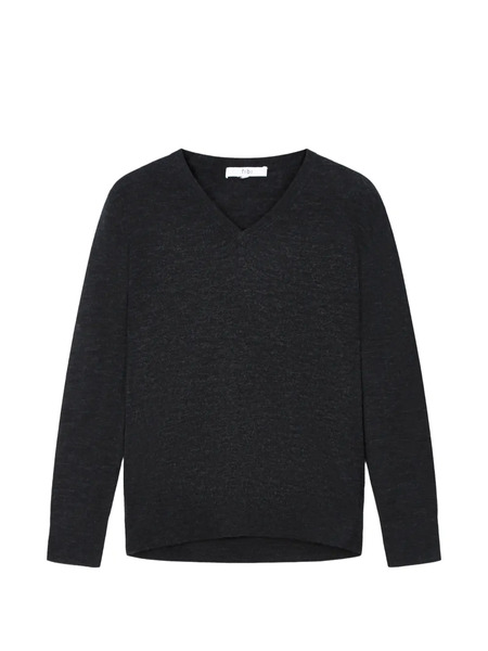  Tibi Jersey Con Cuello En V - Gris 