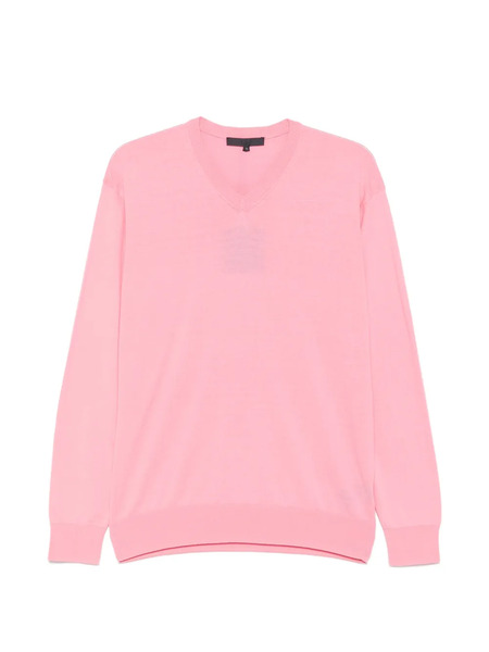  Tibi Jersey Con Cuello En V - Rosa 