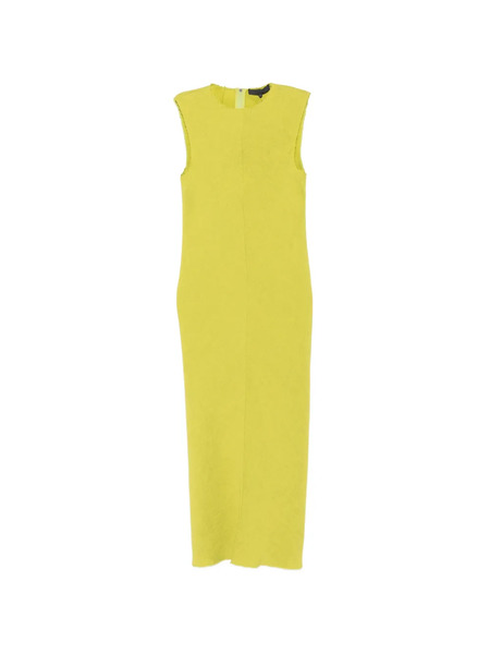  Tibi Vestido Midi Texturizado Sin Mangas - Verde 