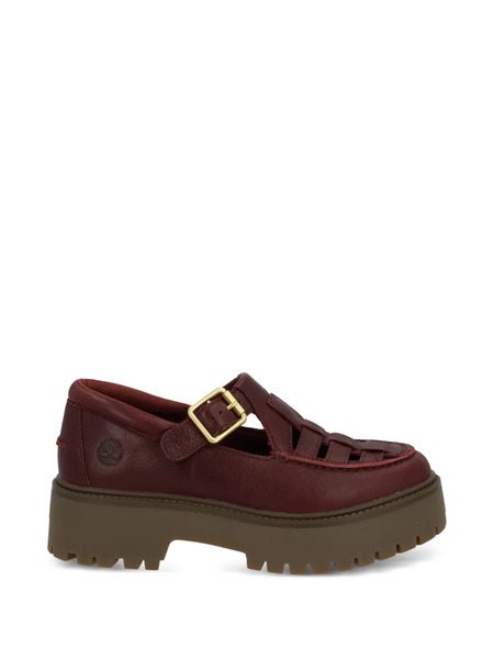  Timberland Mocasines Con Hebilla - Rojo 