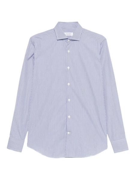  Tintoria Mattei Camisa A Rayas - Azul 