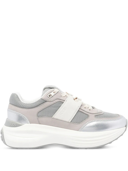  Tod's Zapatillas Con Cordones Y Plataforma - Gris 