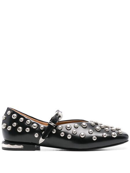 Toga Pulla Bailarinas Con Apliques - Negro 