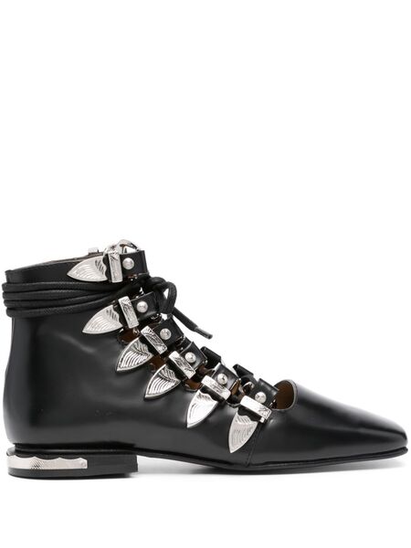  Toga Pulla Botines Con Cordones - Negro 