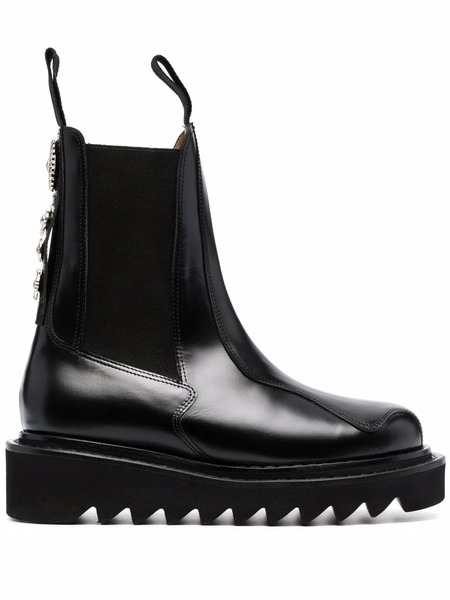  Toga Pulla Botines Con Suela Dentada - Negro 
