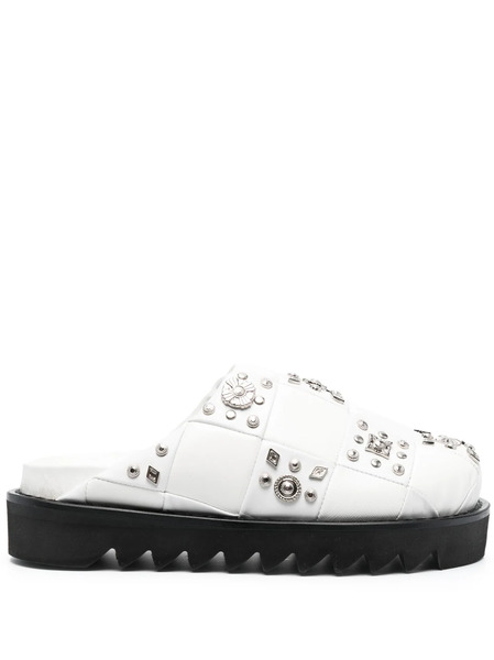  Toga Pulla Slippers Con Apliques - Blanco 