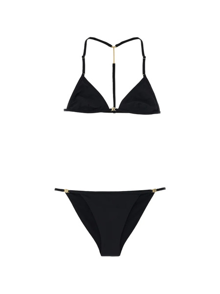  Tom Ford Bikini Triangular Con Ribete En T - Negro 